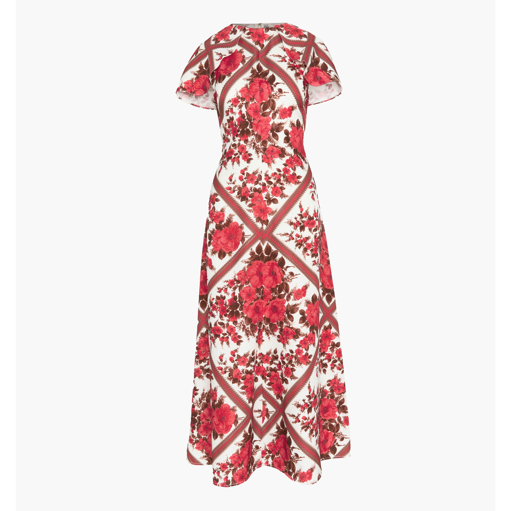 Hill House Home The Davina Dress - Red Diamond Rose Size XSRed Diamond Rose / XS
